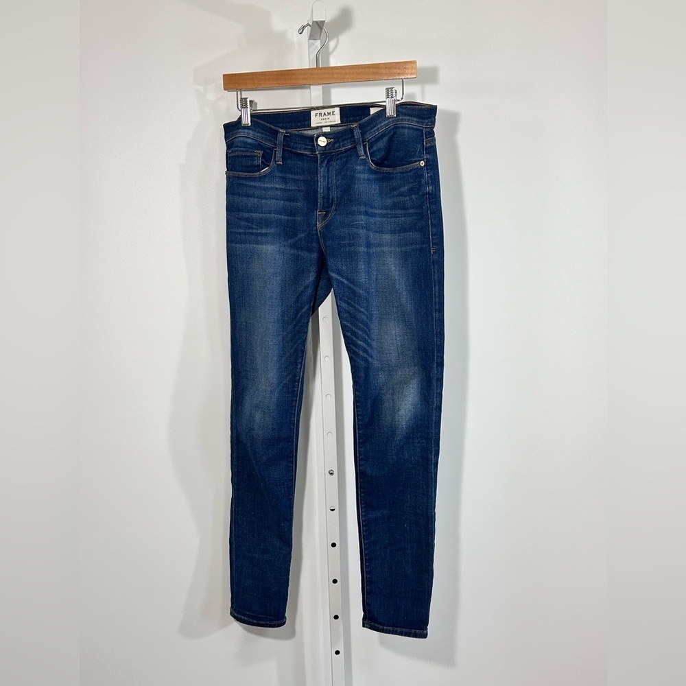 FRAME Le Garçon Skinny Jeans Dark Wash Women’s 28 Designer Denim